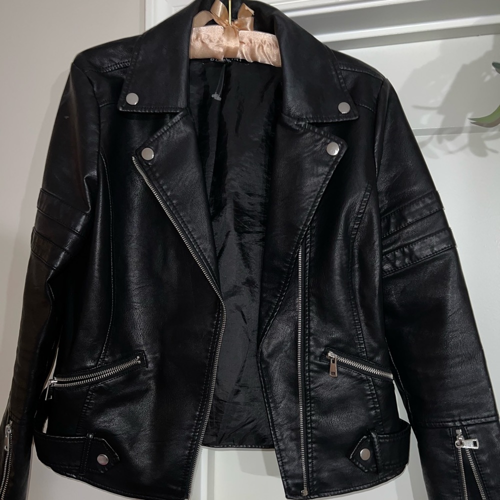 Women’s Black Faux Leather Jacket